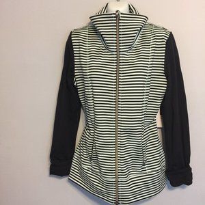 Lululemon Striped X5 Full Zip High Neck Jacket
